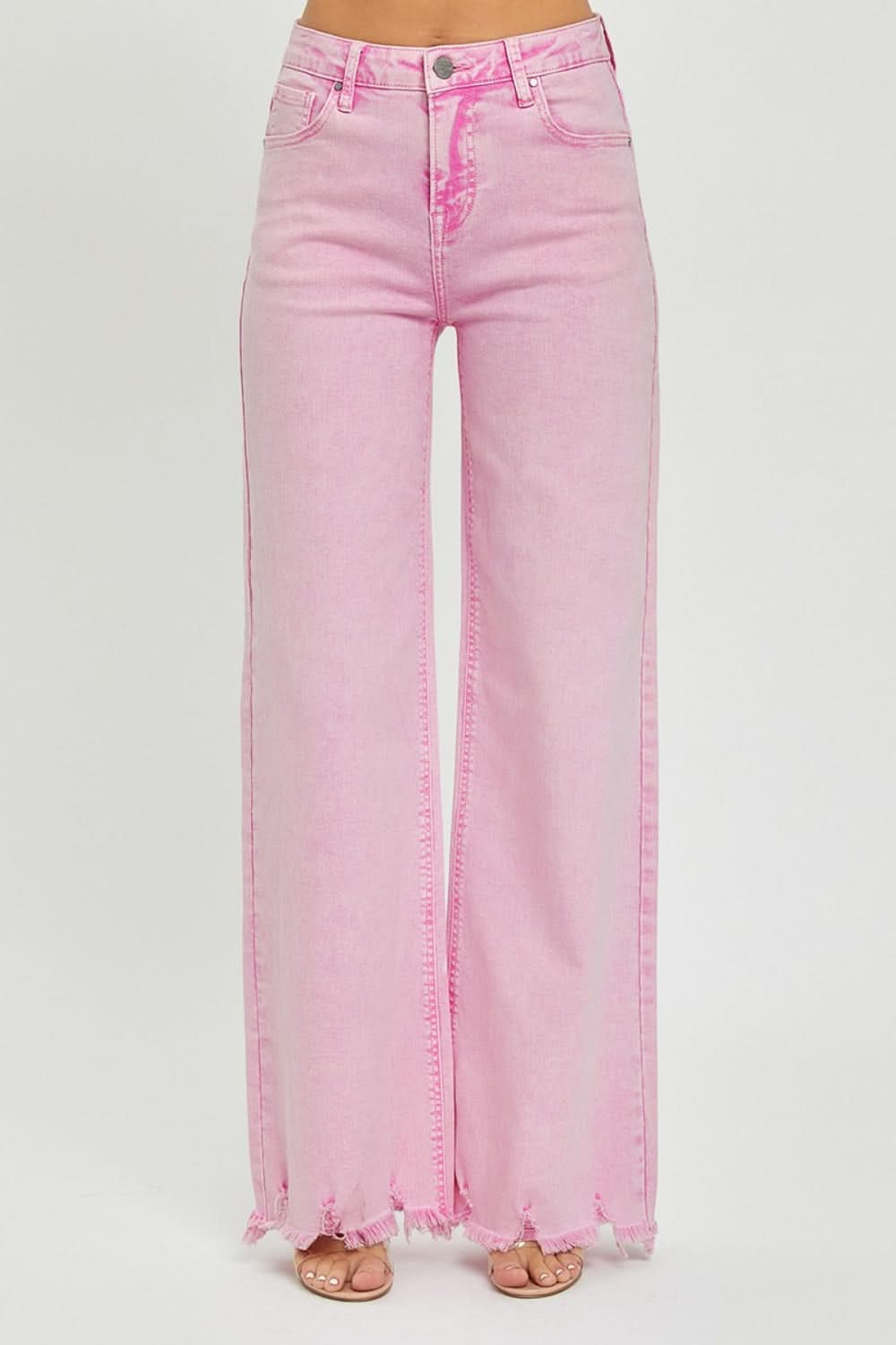 RISEN High Rise Wide Leg Jeans