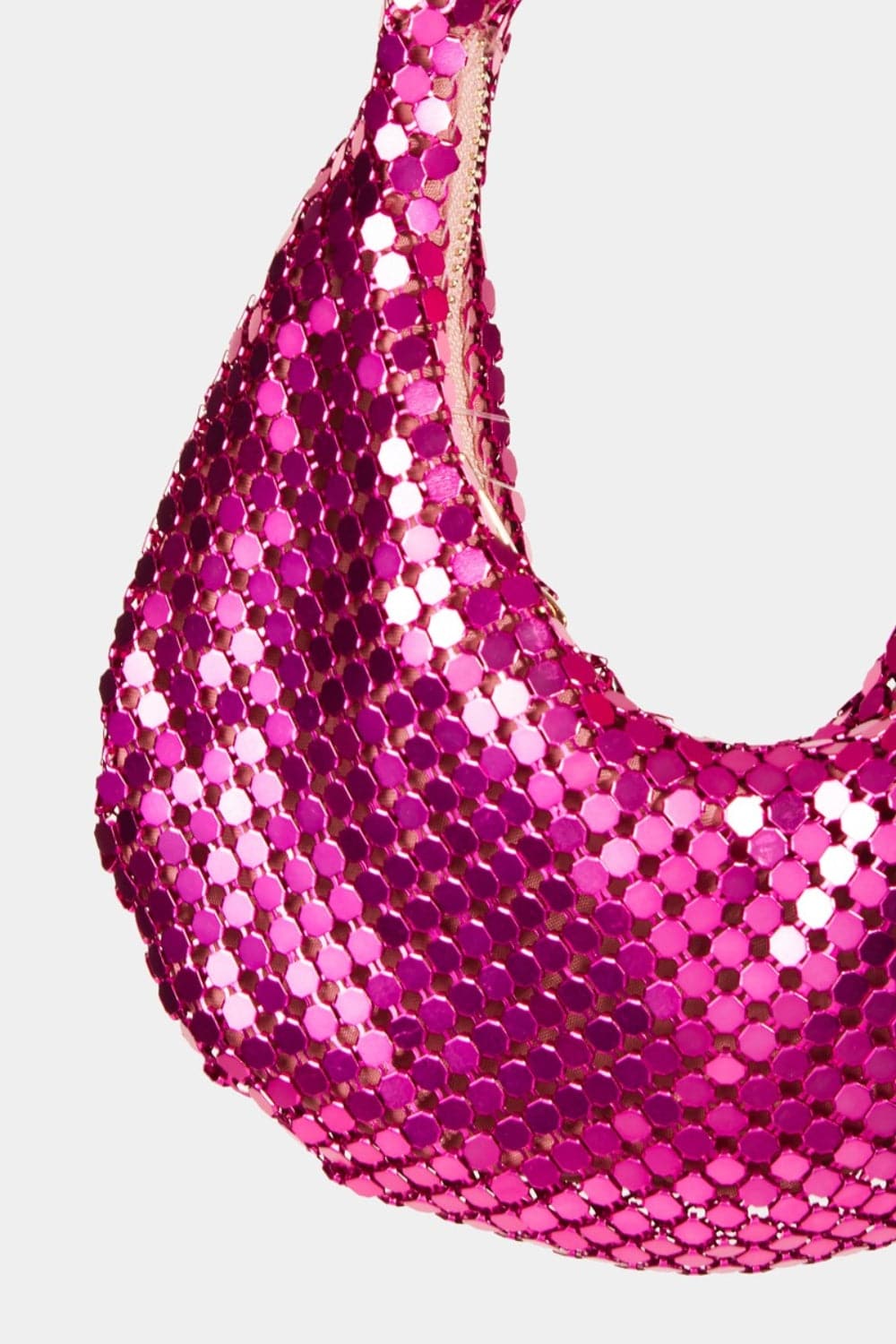 Fame Sequin Disc Handbag.