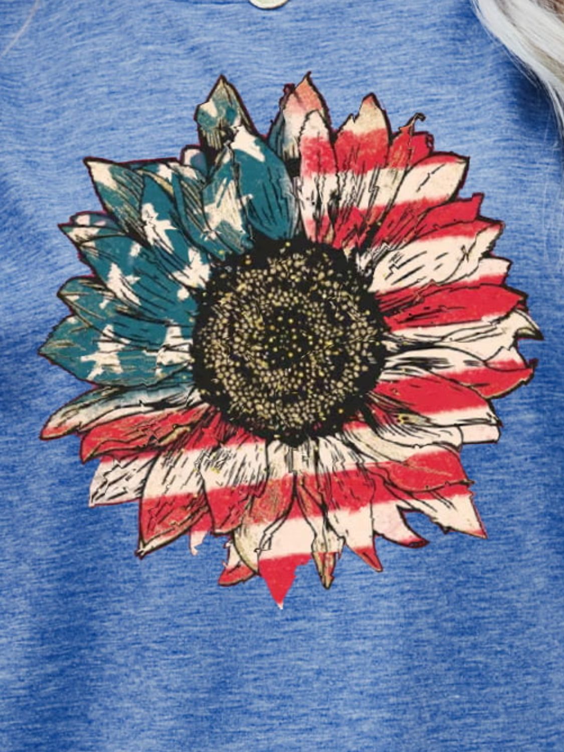 Simply Love: Patriotic Flower Graphic Tee