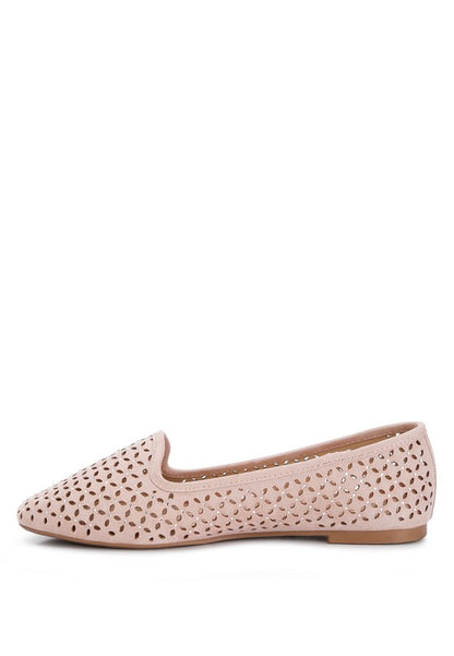 Gordon chic perforated ballerinas