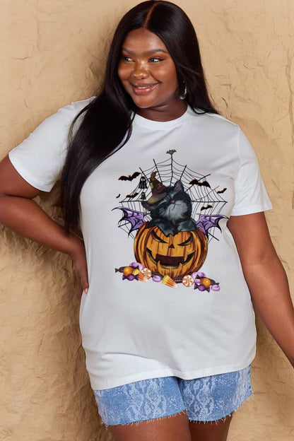 Spooky Vibes Jack-O'-Lantern Graphic Tee