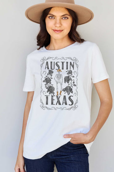 Austin Texas love graphic cotton tee