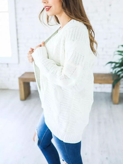 Cozy open front cardigan - all-day comfort