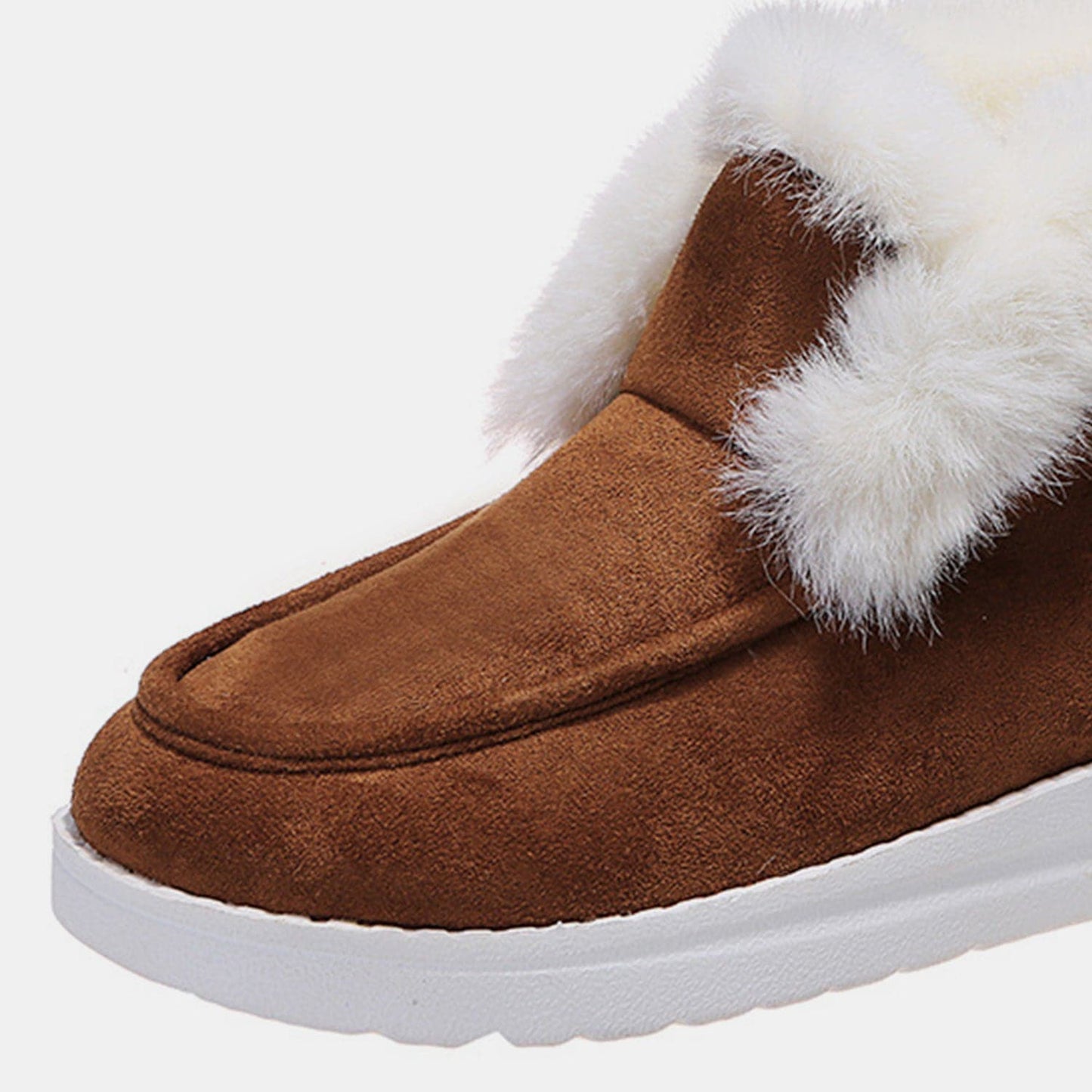 Furry Suede Snow Boots.