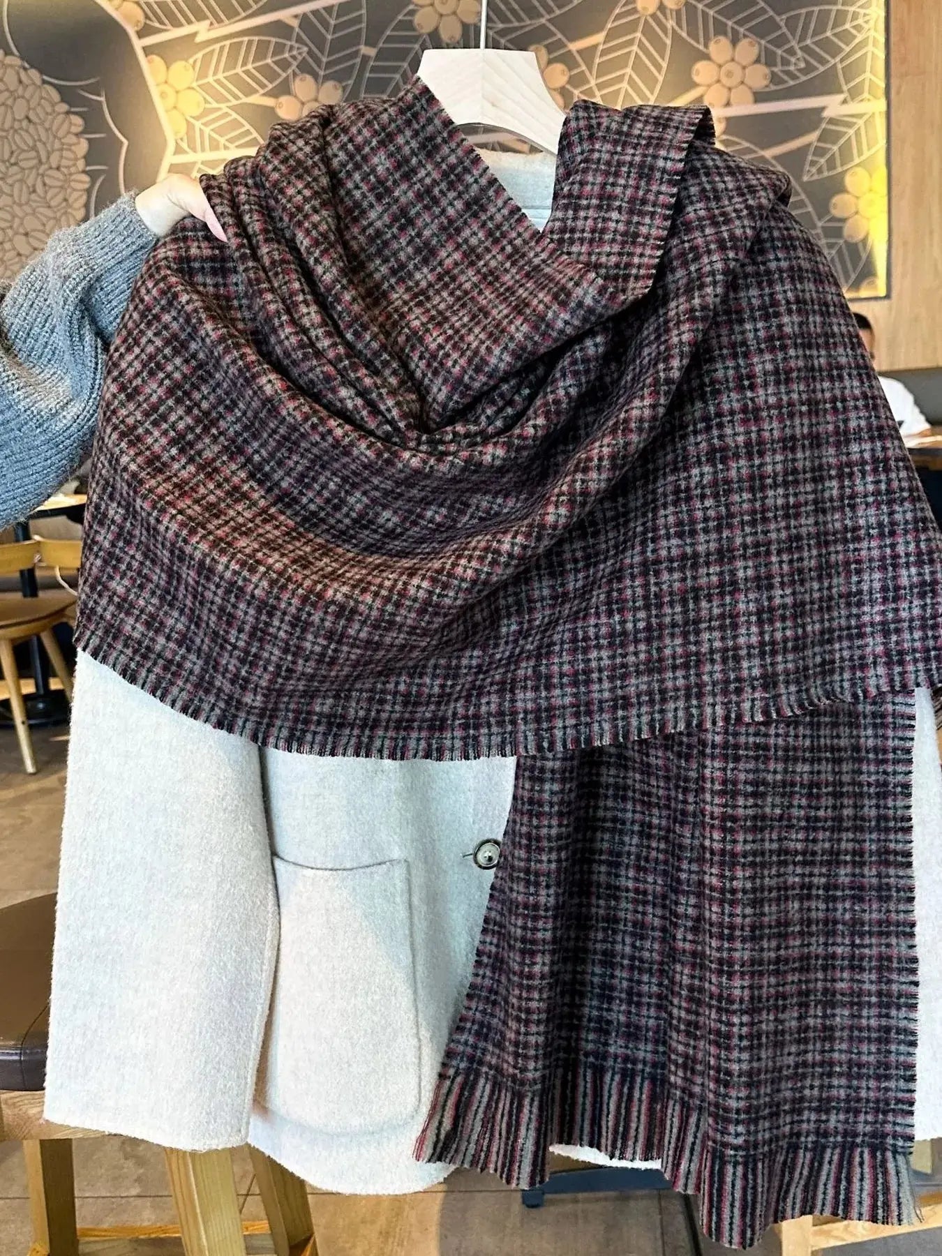 Plaid Warm Scarf Simply Love