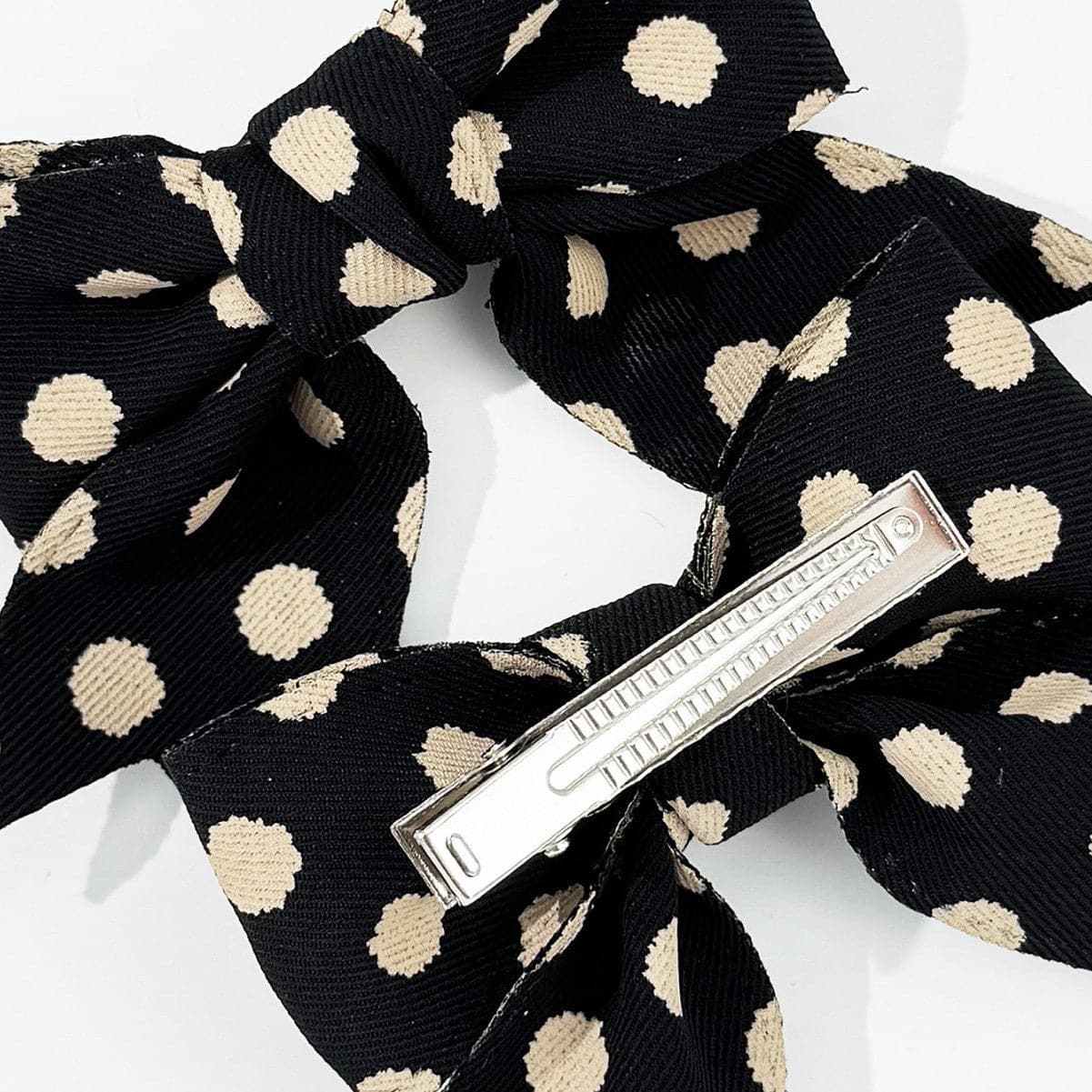 Charming 2-piece polka dot hair bow clips