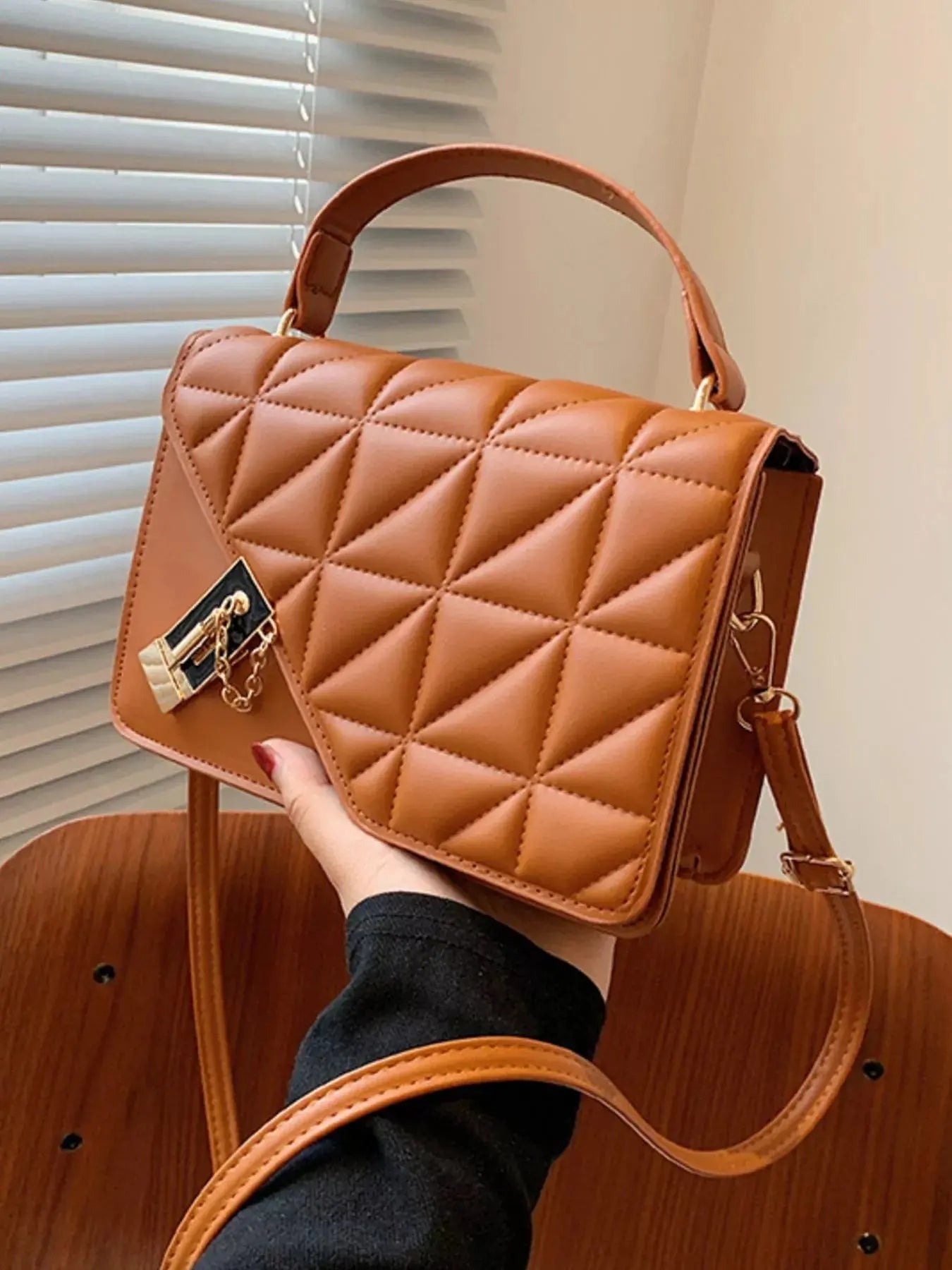 Quilted Flap Crossbody Bag Simply Love