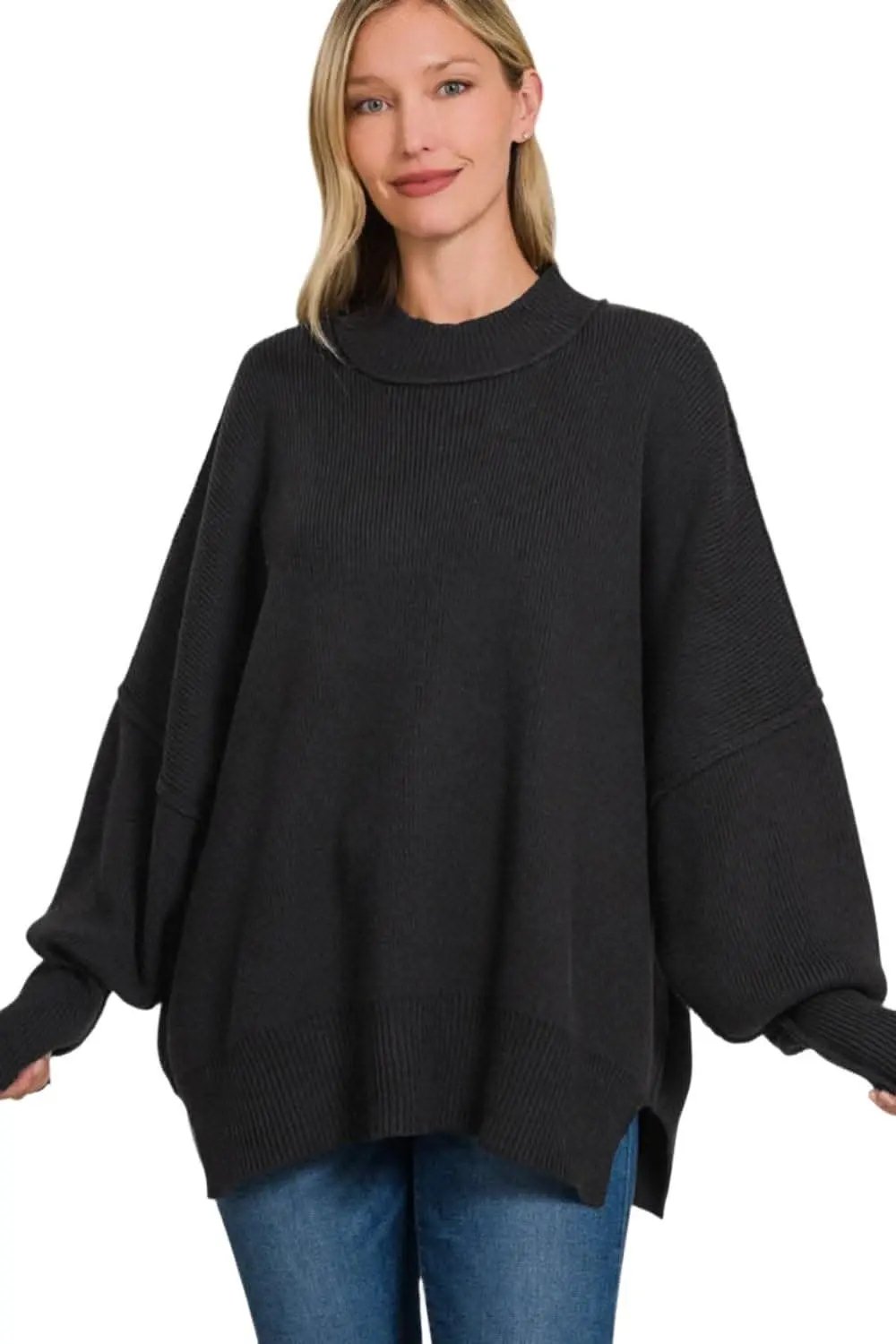 Zenana cozy oversized sweater - Love Salve 