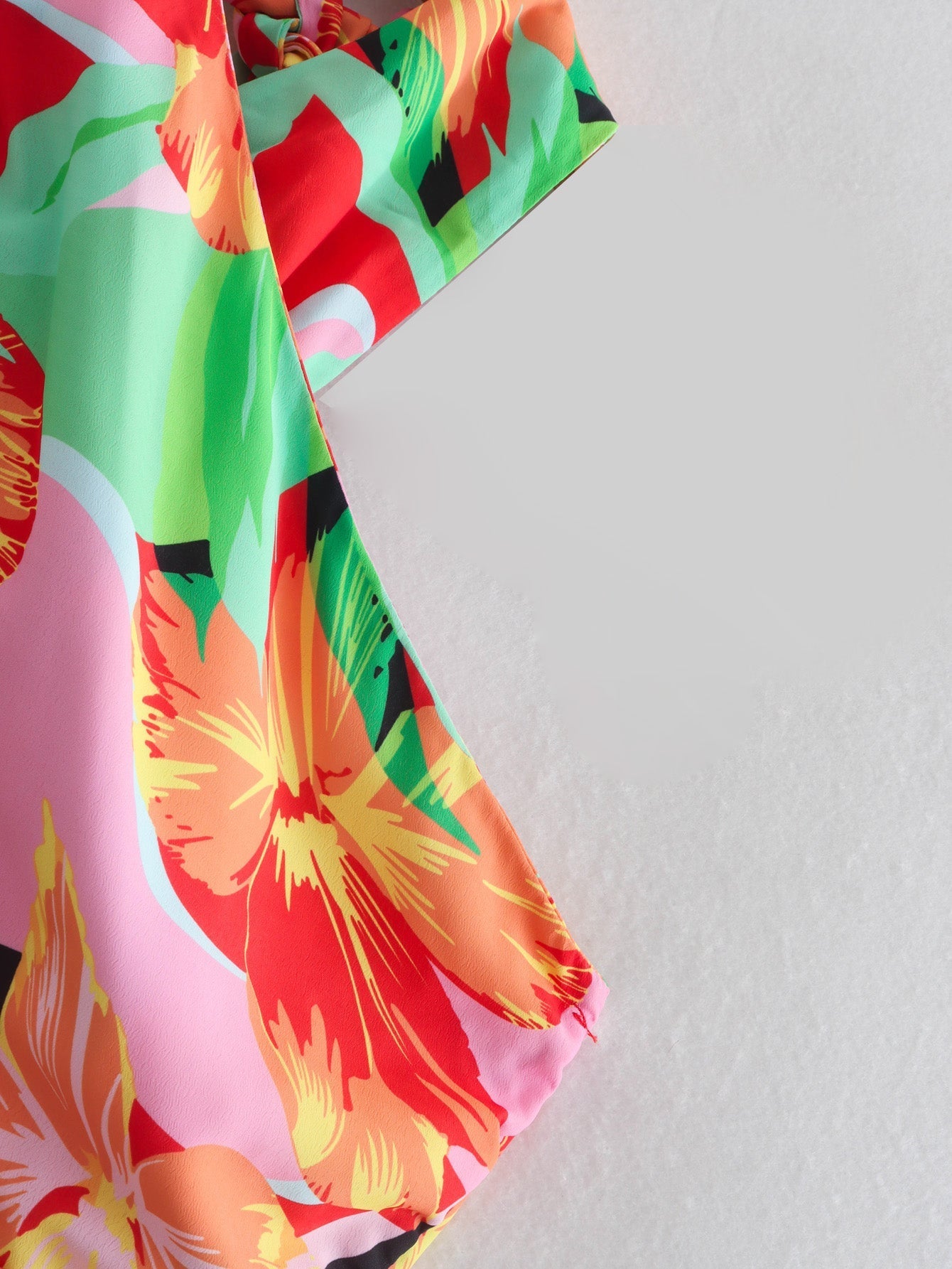 Hip Summer New Printed Irregular Asymmetric Halter Dress Bella Mia