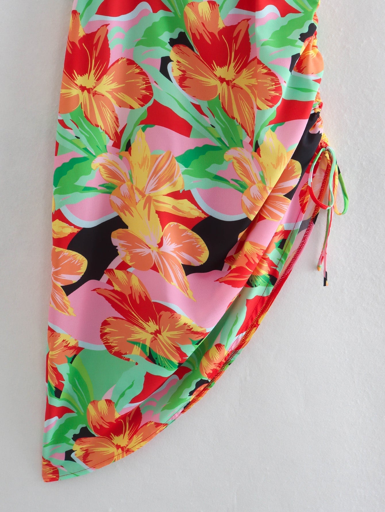 Hip Summer New Printed Irregular Asymmetric Halter Dress Bella Mia