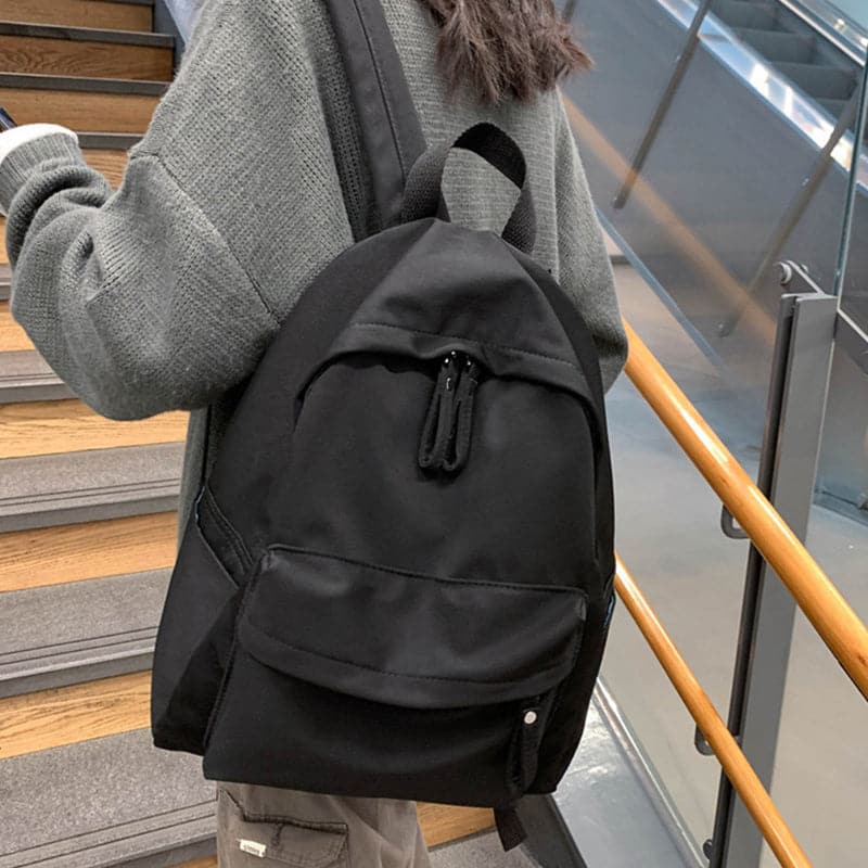 Stylish large cotton zip backpack for everyday adventures