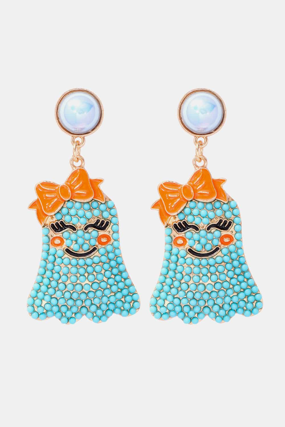 Charming ghost earrings with pearls