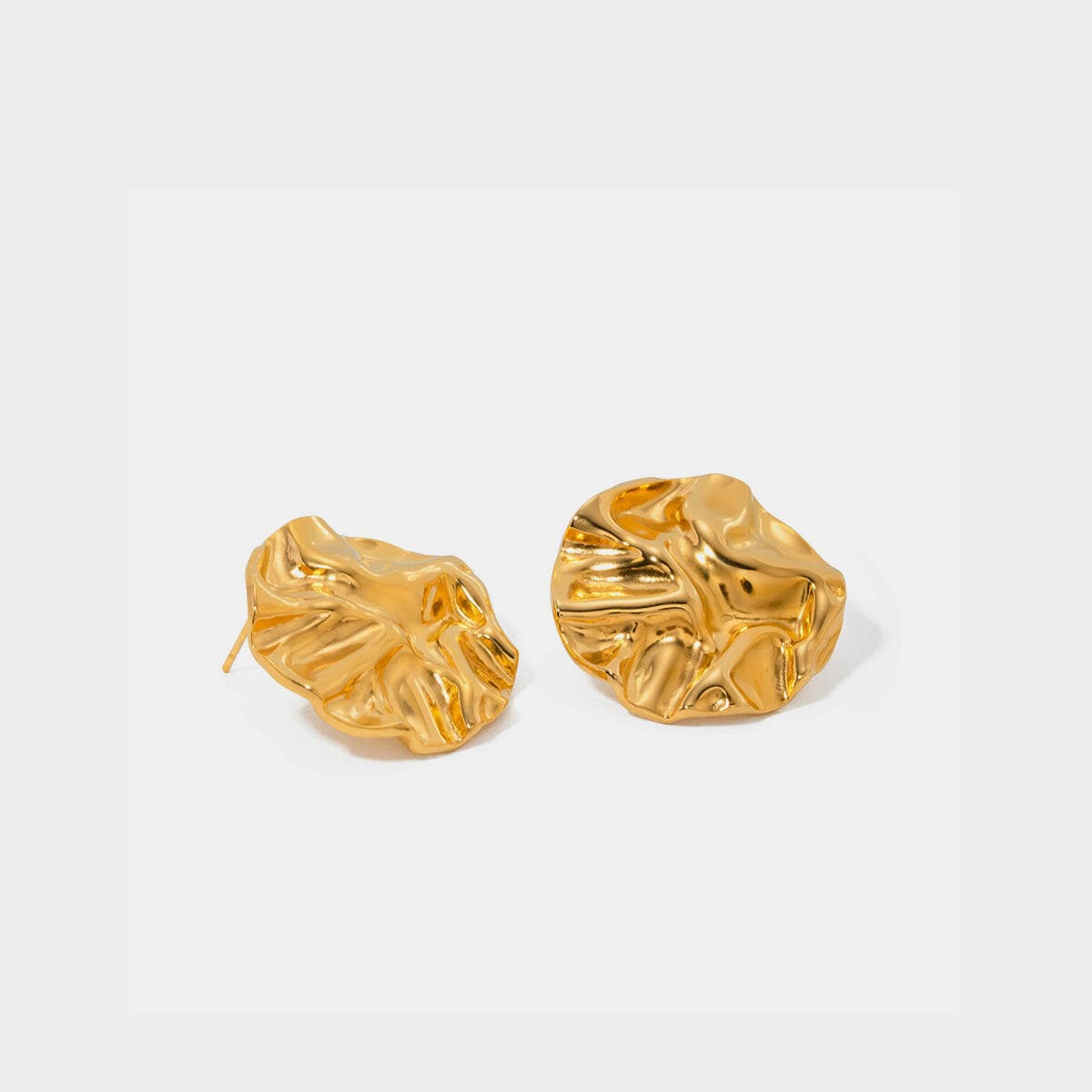 18K Gold-Plated Stud Earrings.