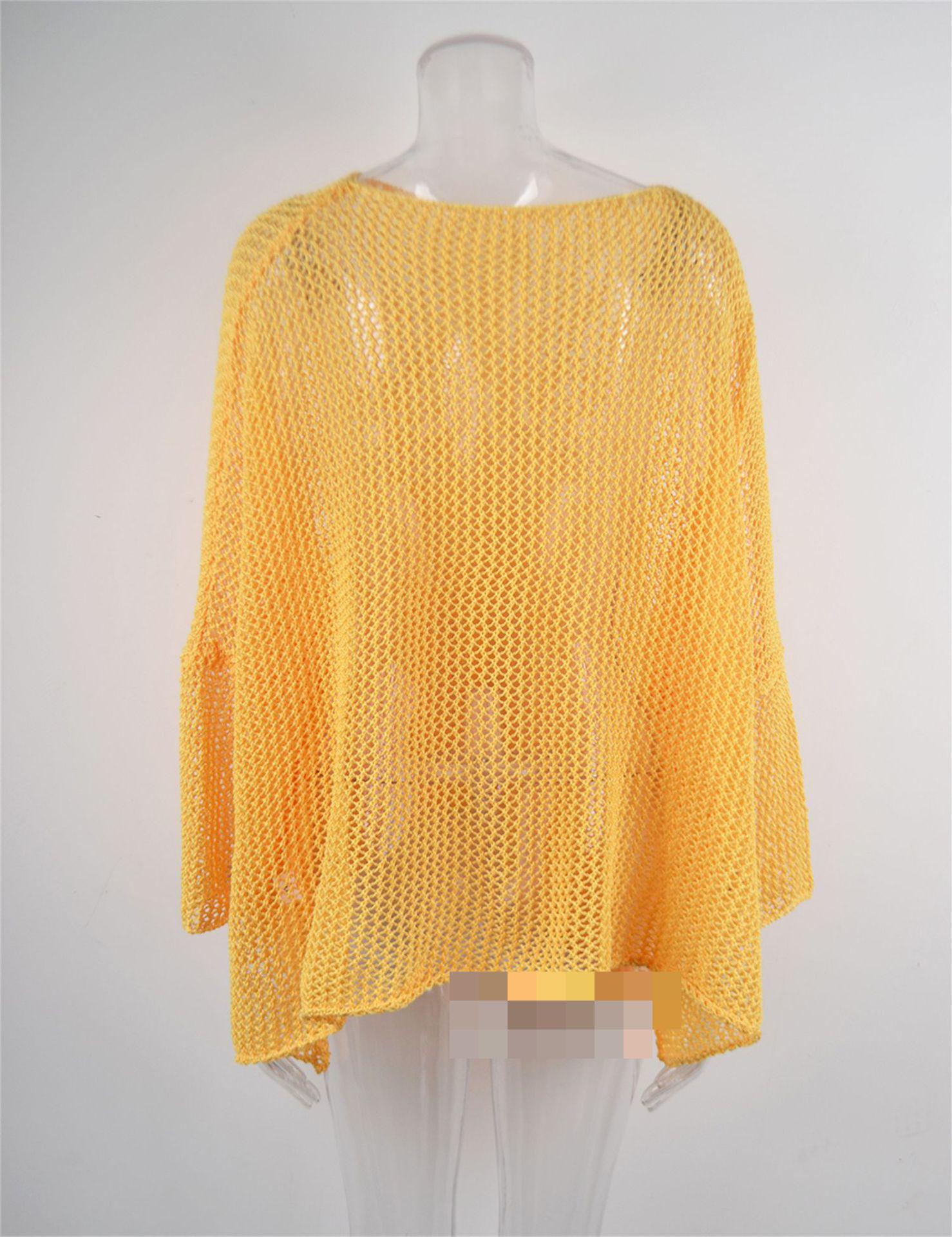 Summer Fishnet Beach Cover Up Sun Protection Shirt plus Size Beach Cover for Women Bella Mia