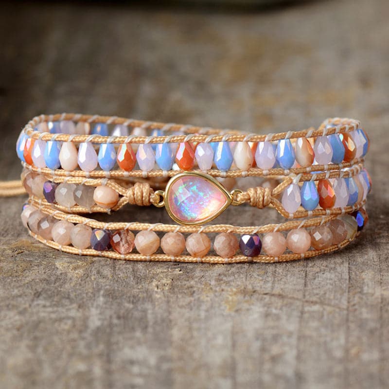 Opal Beaded Bracelet.