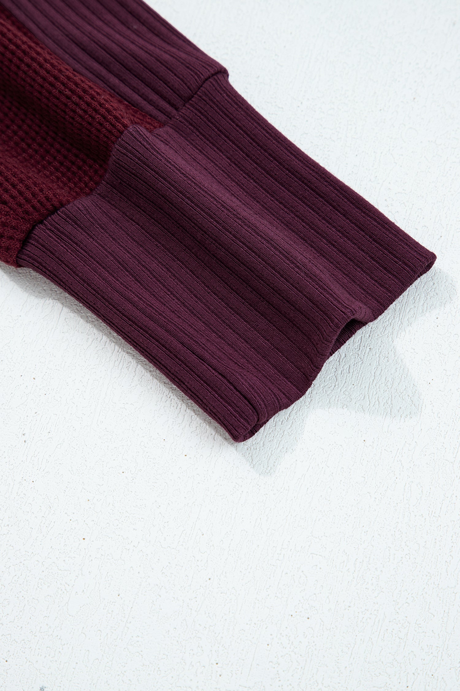 Dear-Lover Burgundy Waffle Jacket Women's Casual Outerwear Zip Up Hoodie - Soft & Stylish Dear-Lover Dropshipping