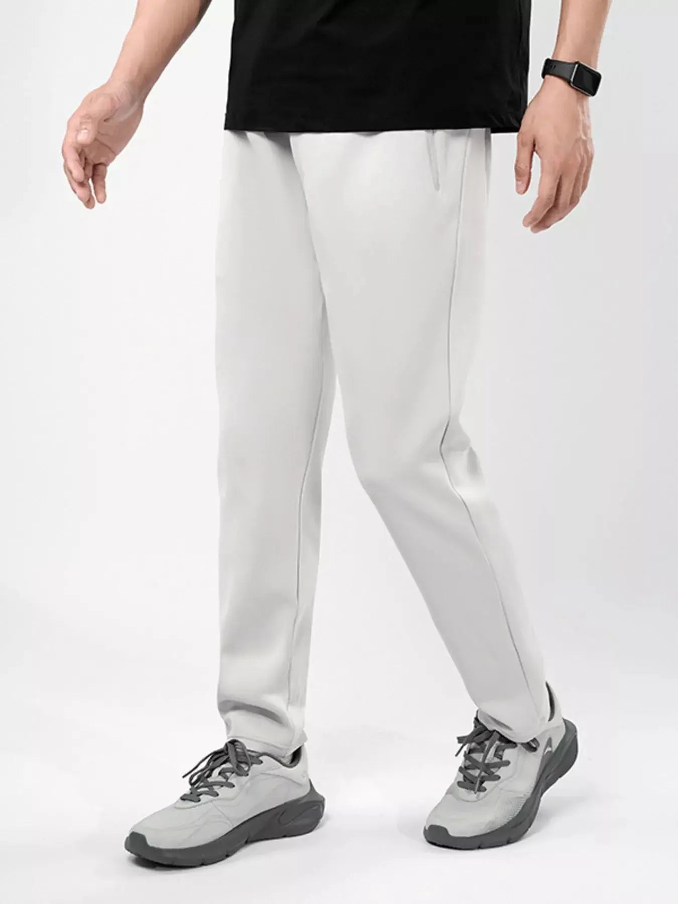 Men's Plus Size Stretch Elastic Waistband Pants with Side Zipper Pockets Simply Love