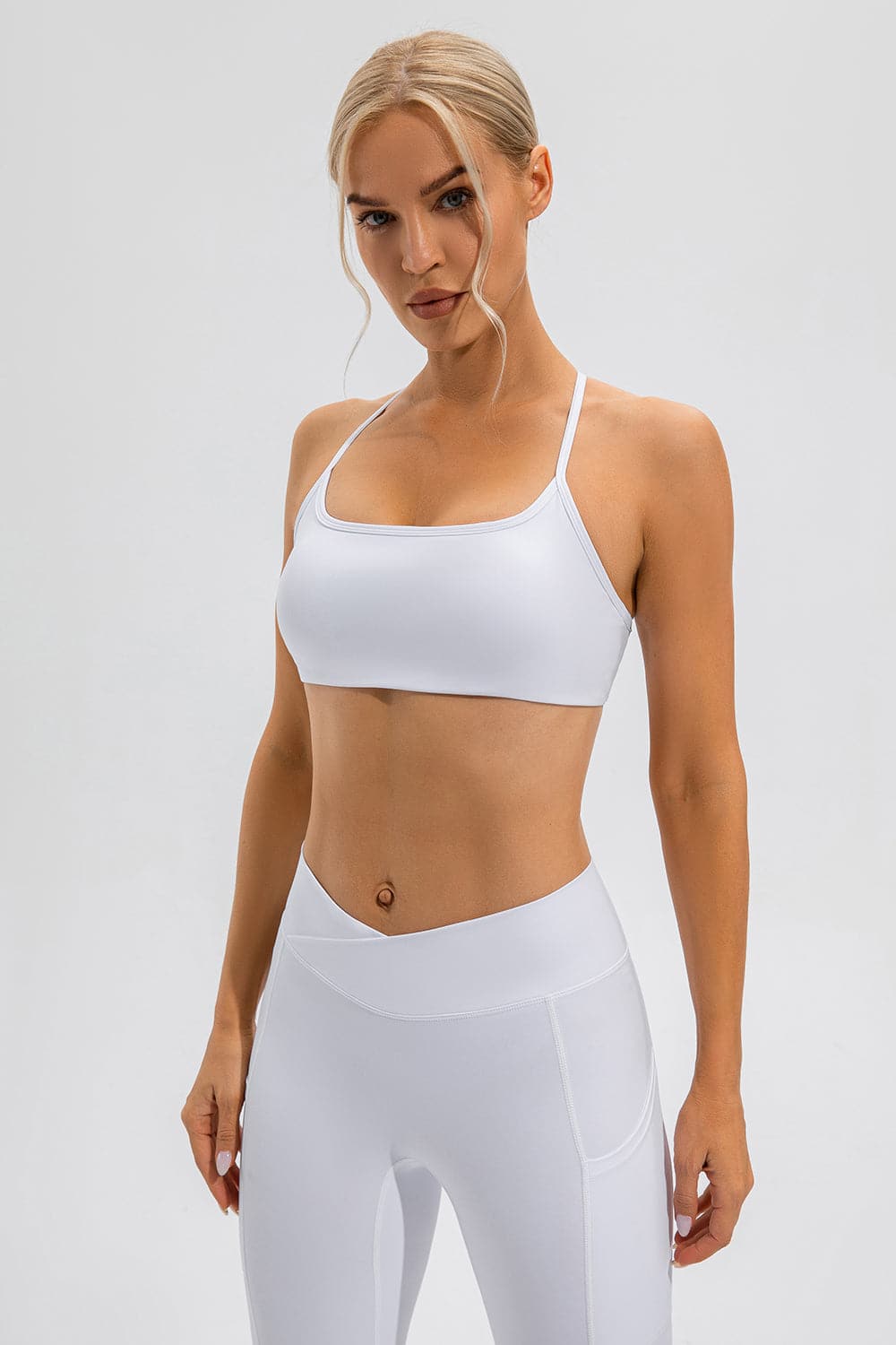 Crisscross Spaghetti Strap Active Cami.