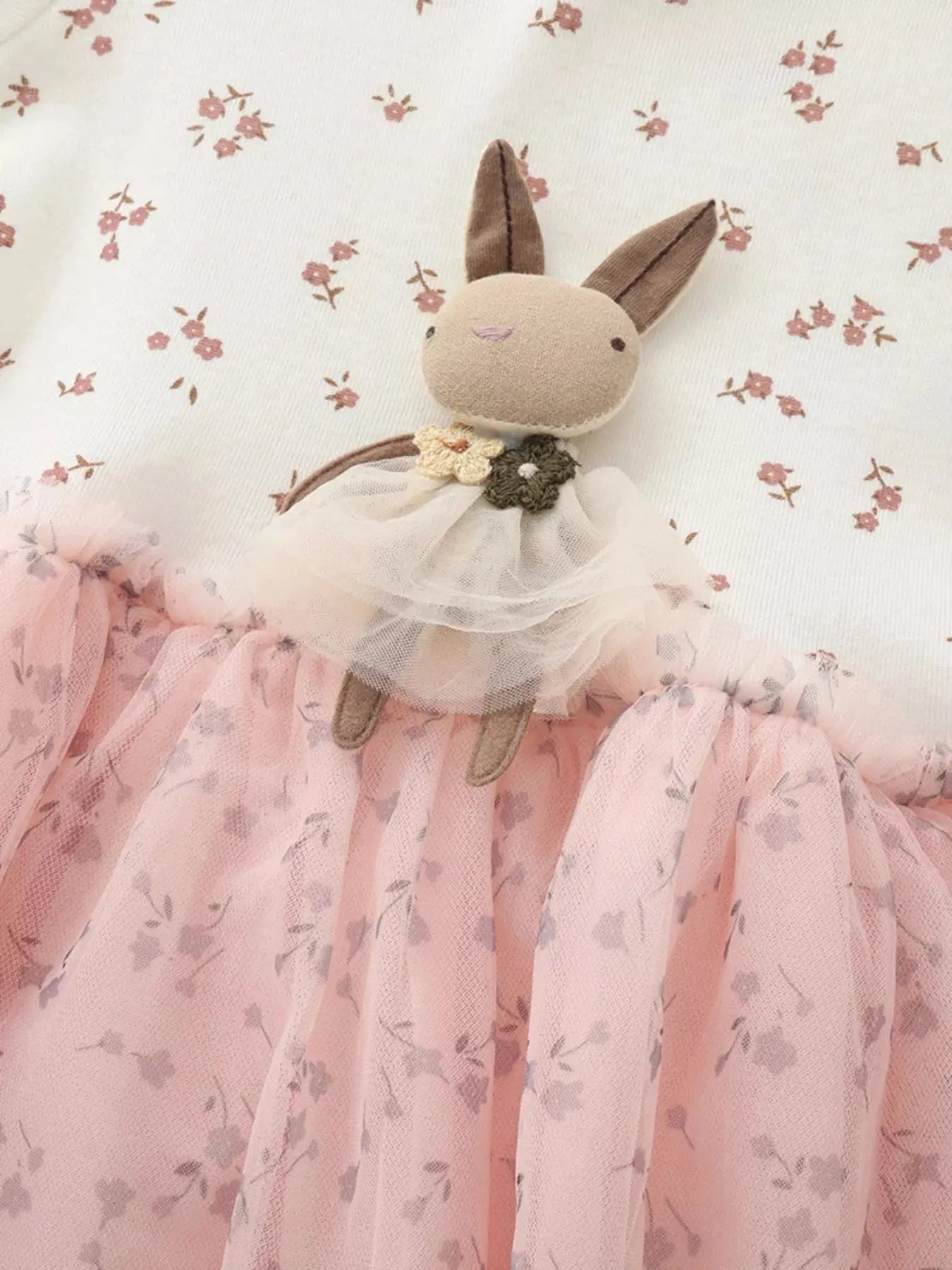 Children's Bunny Applique Tulle Dress Simply Love