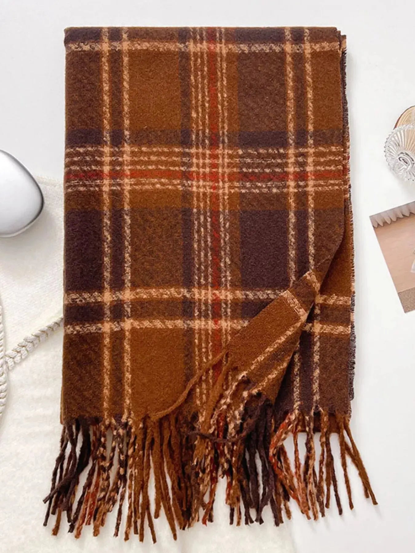 Warm Plaid Winter Scarf Simply Love