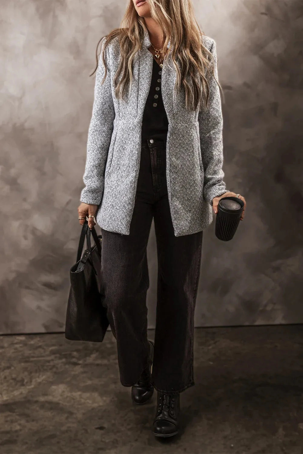 Open Front Long Sleeve Jacket Coco’s Tee Boutique