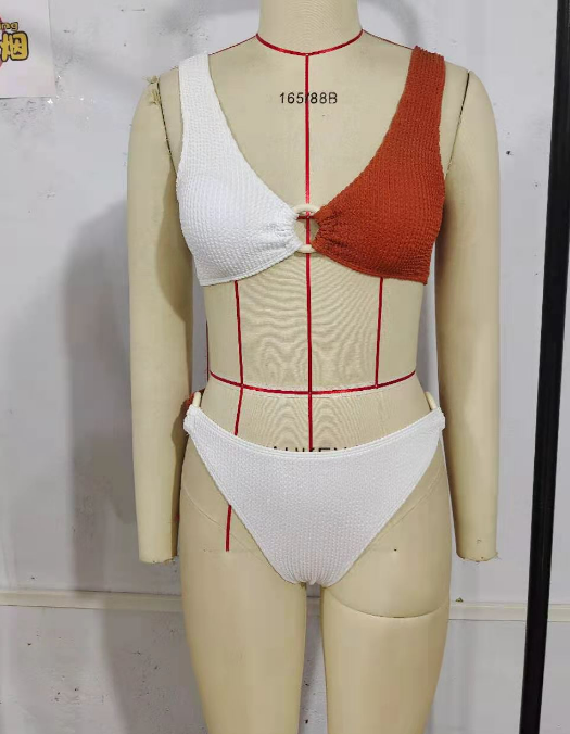 Summer Bikini Sexy Split Special Fabric Bikini Swimsuit Women Spot textured Bella Mia