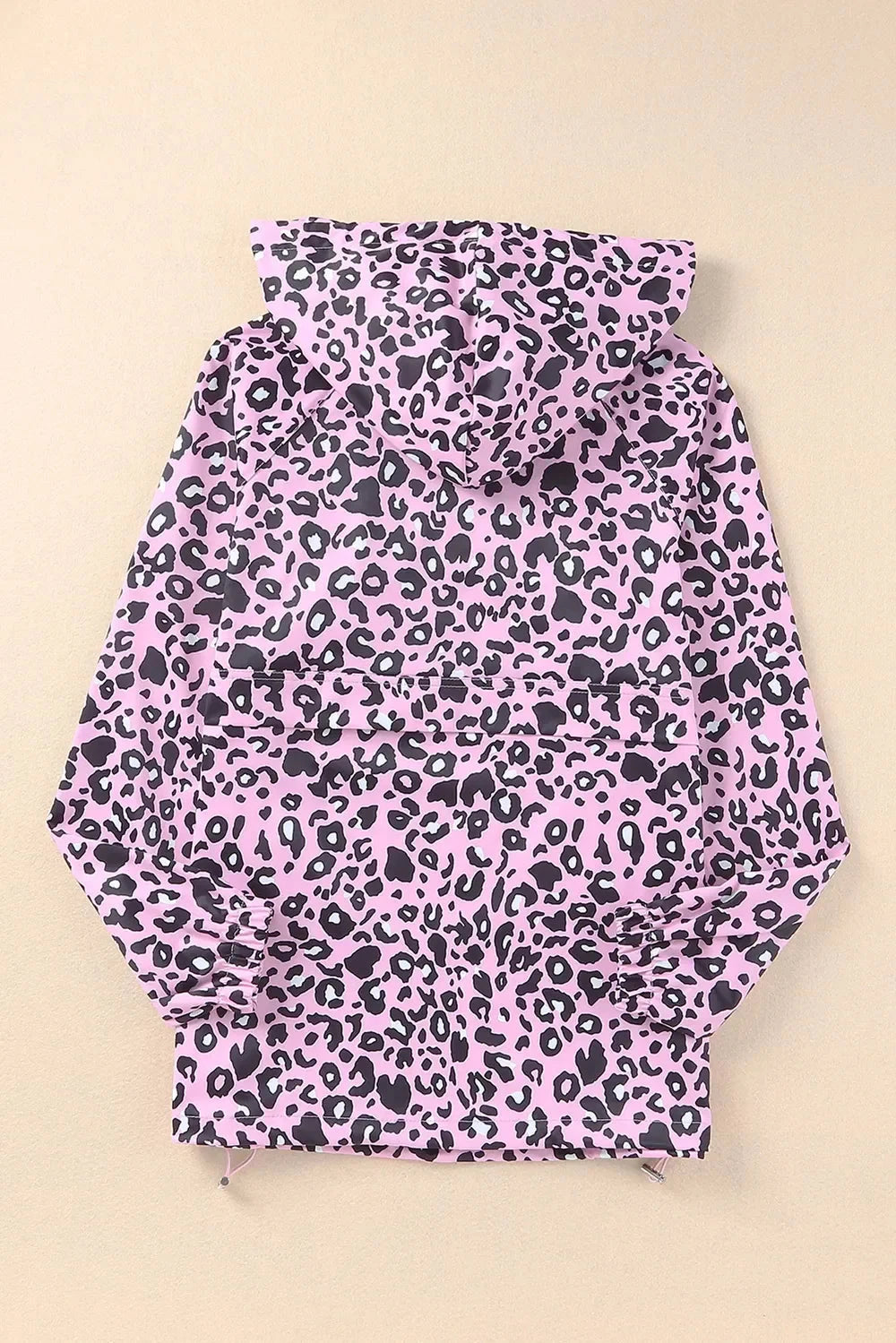 Drawstring Leopard Half Zip Hoodie Coco’s Tee Boutique