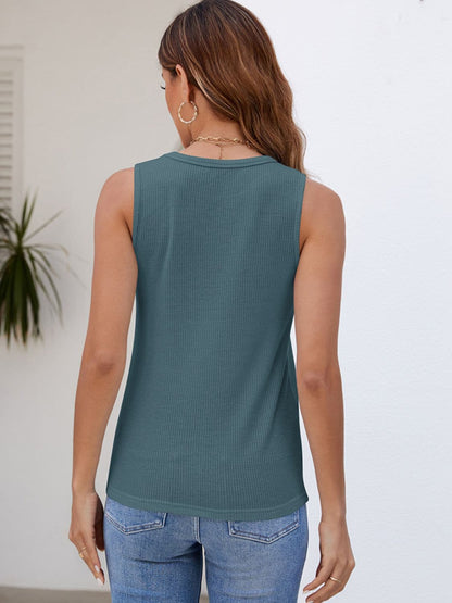 Round Neck Tank.