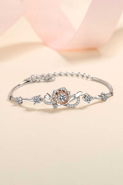 925 Sterling Silver Moissanite Bracelet.