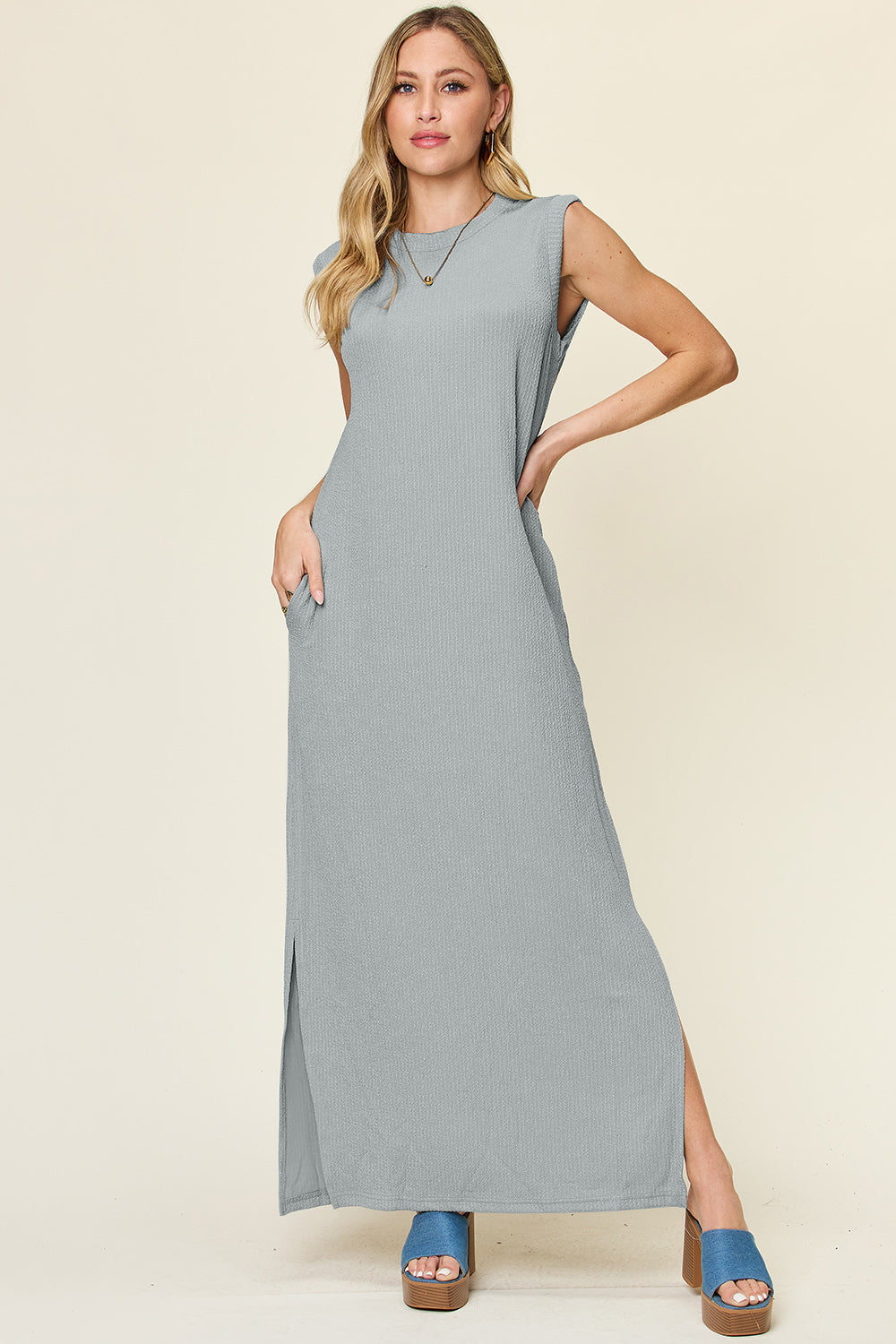 Double Take: Mock Neck Maxi Dress