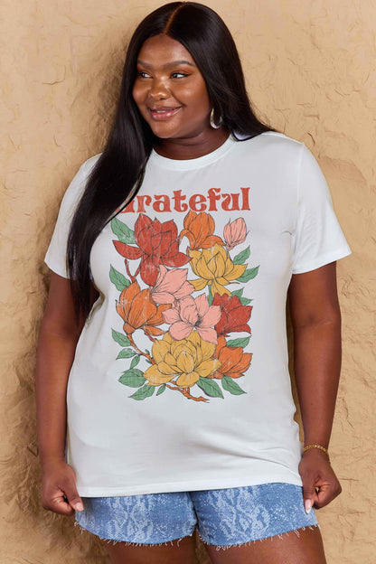 Simply Love: Grateful Flower Tee