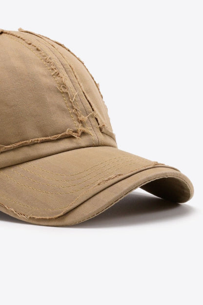 Distressed Adjustable Baseball Cap.