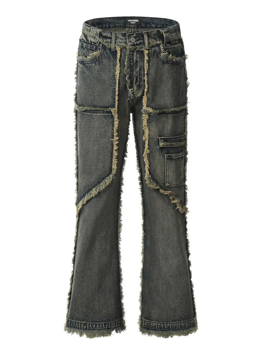 Men's Raw Hem Jeans Simply Love