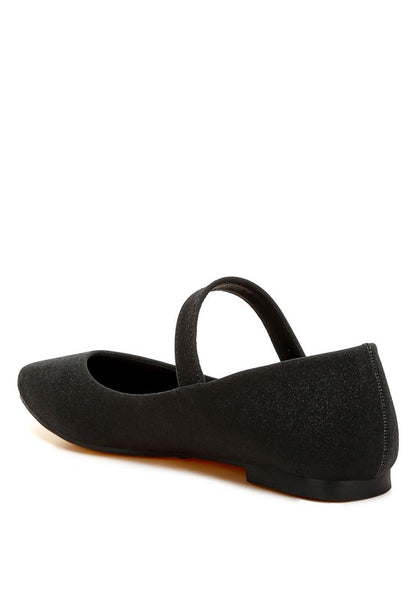 Herma glitter ballerinas with buckle