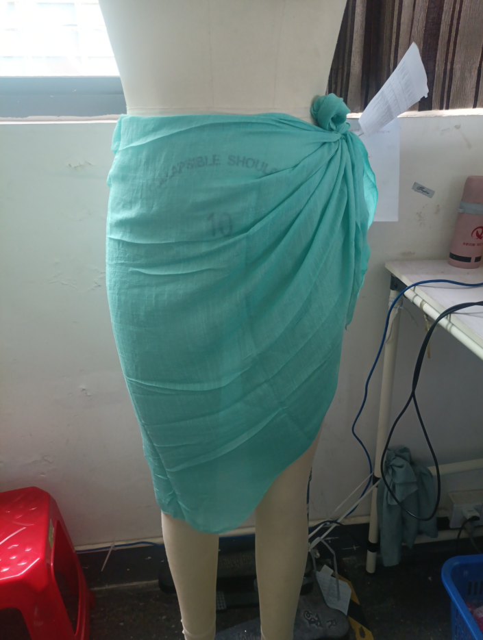 Women One Piece Apron Solid See through Sexy Beach Chiffon Split Vacation Skirt Bella Mia