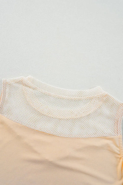 Simply Love: Mesh Tank Top - Stylish Patchwork