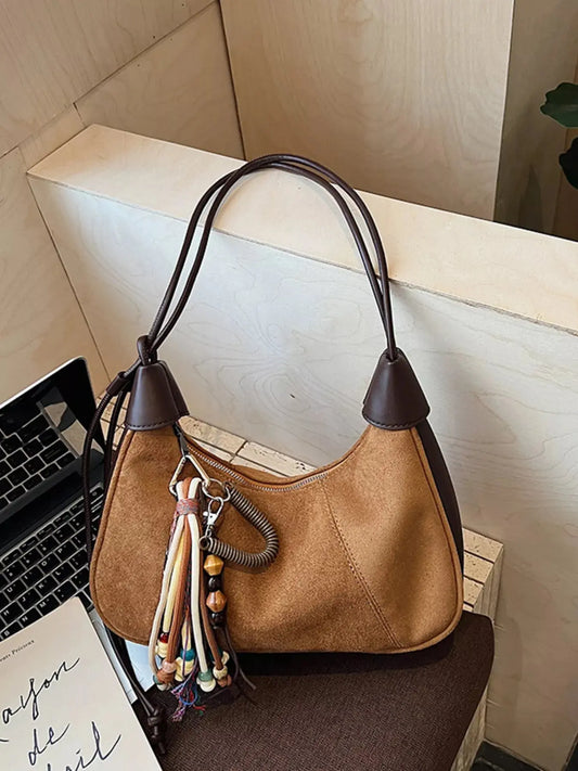 Vintage Suede Tassel Shoulder Bag Simply Love