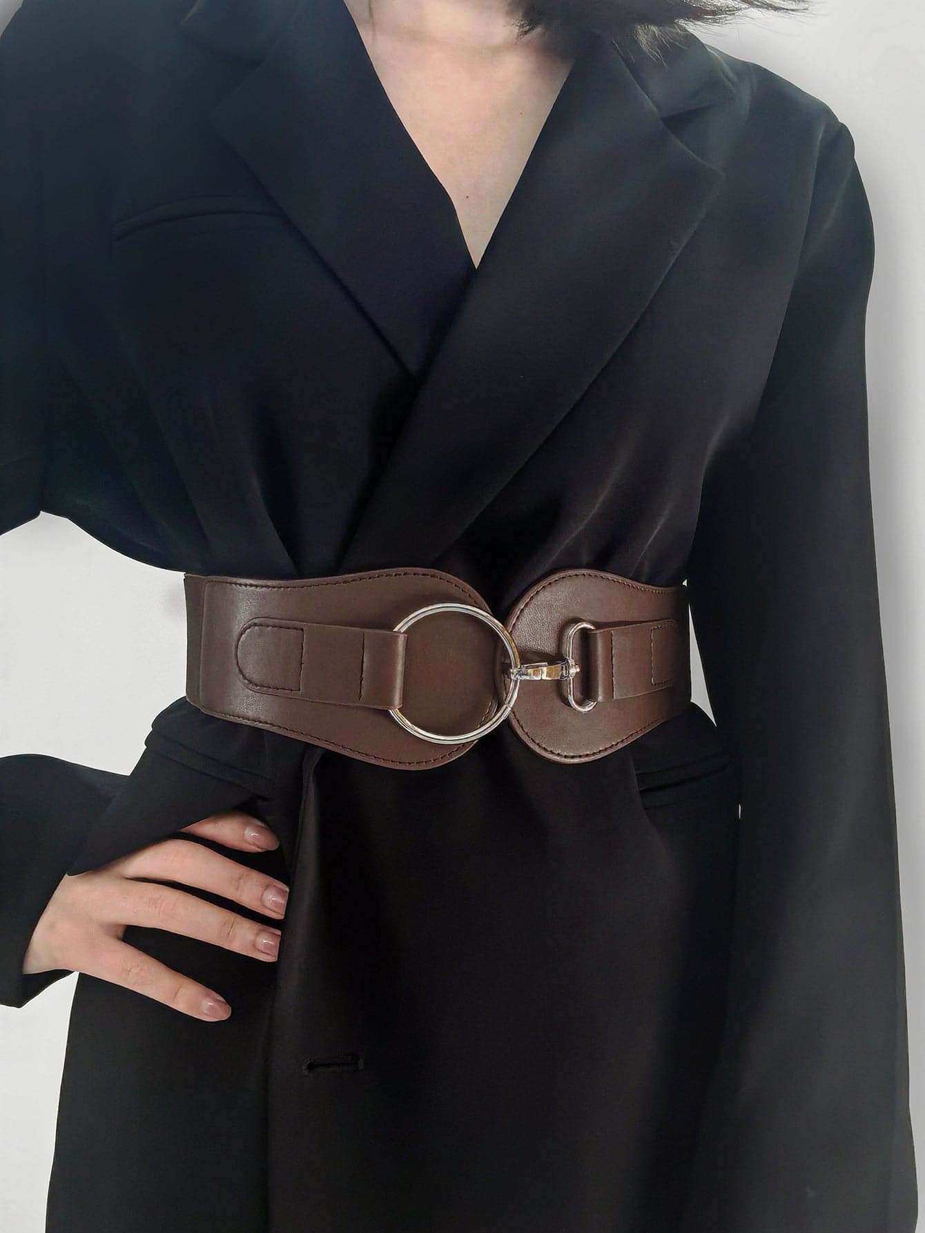 PU Elastic Wide Belt.