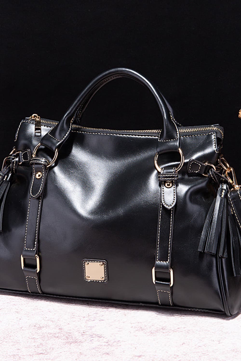 Opulent Orbit Handbag with Tassels – Large Capacity Glam Bag