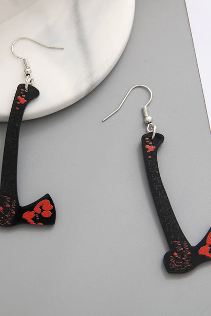 Spooky Drip Earrings with Bloody Design