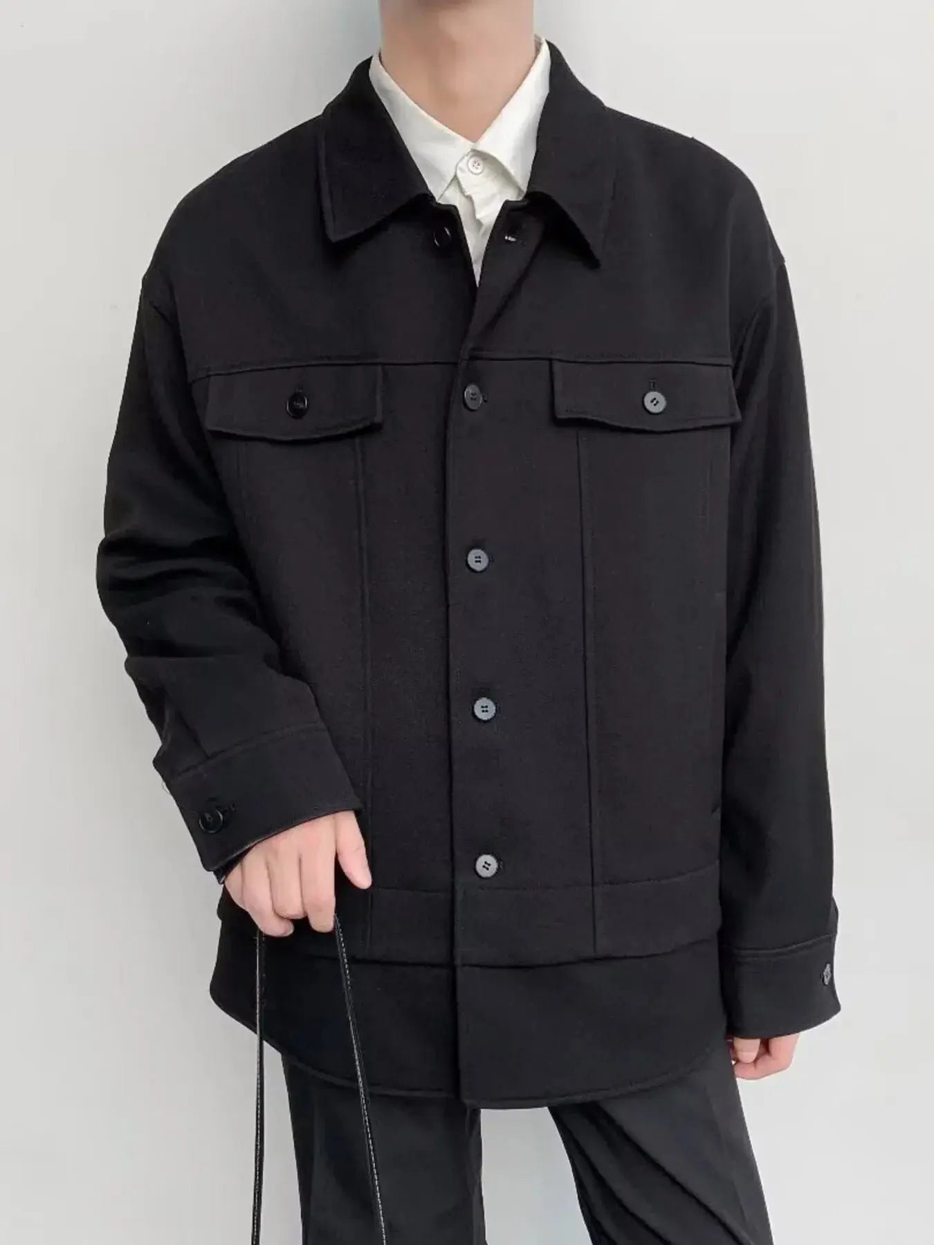 Men's Casual Button-Down Jacket Simply Love