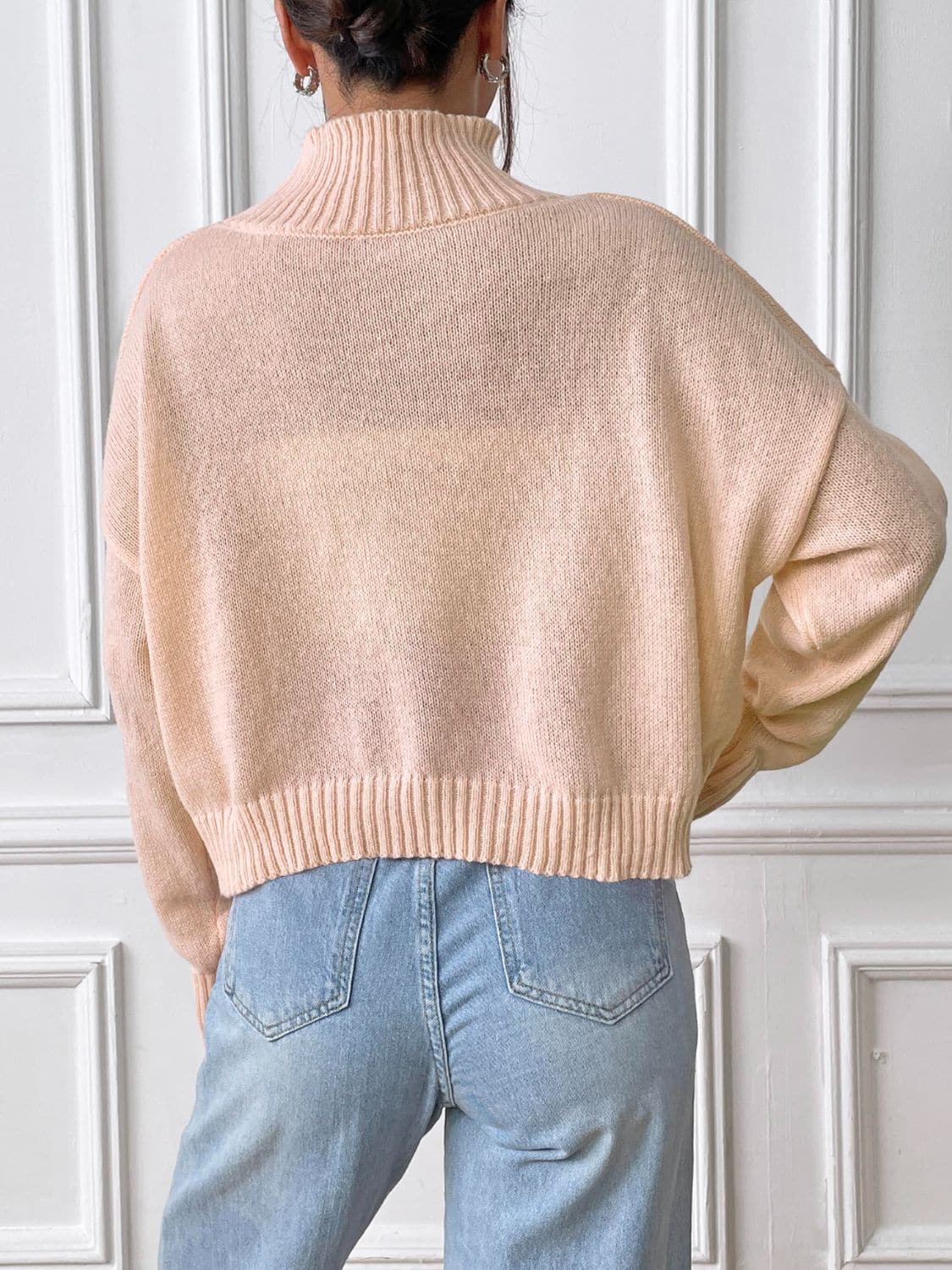 Cozy knit turtleneck top - s-xl