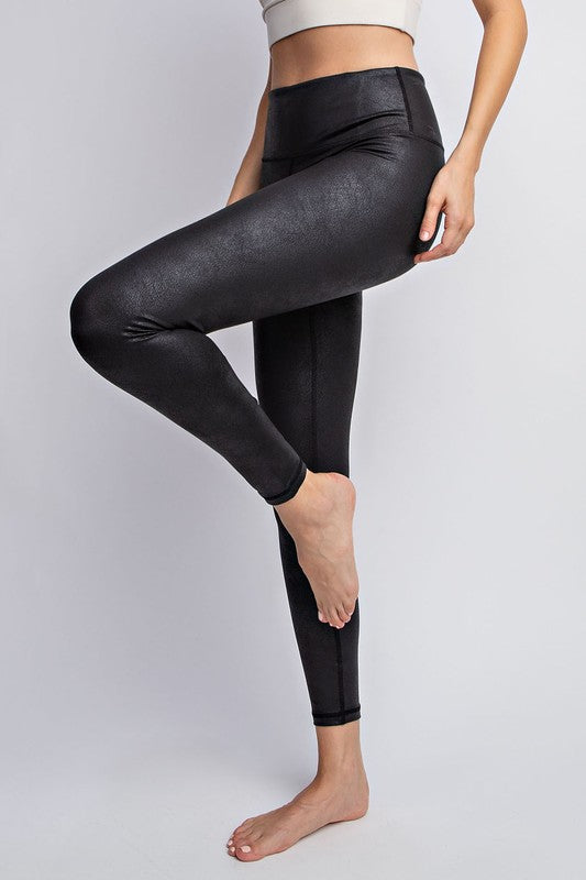 PU Chintz Full-Length Leggings Coco’s Tee Boutique