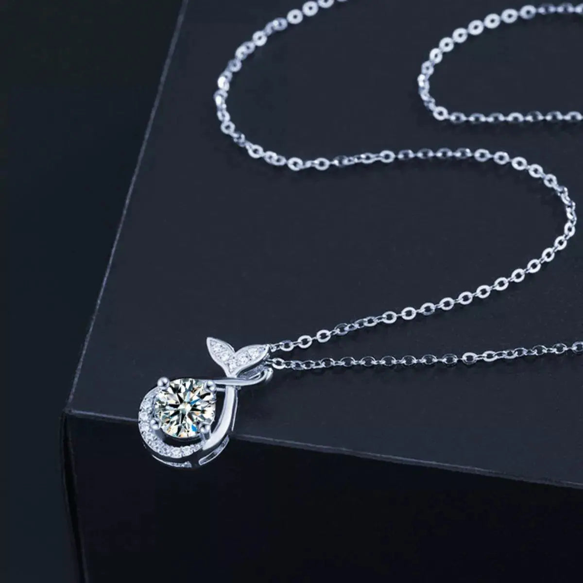 1 Carat Moissanite Pendant Necklace Simply Love