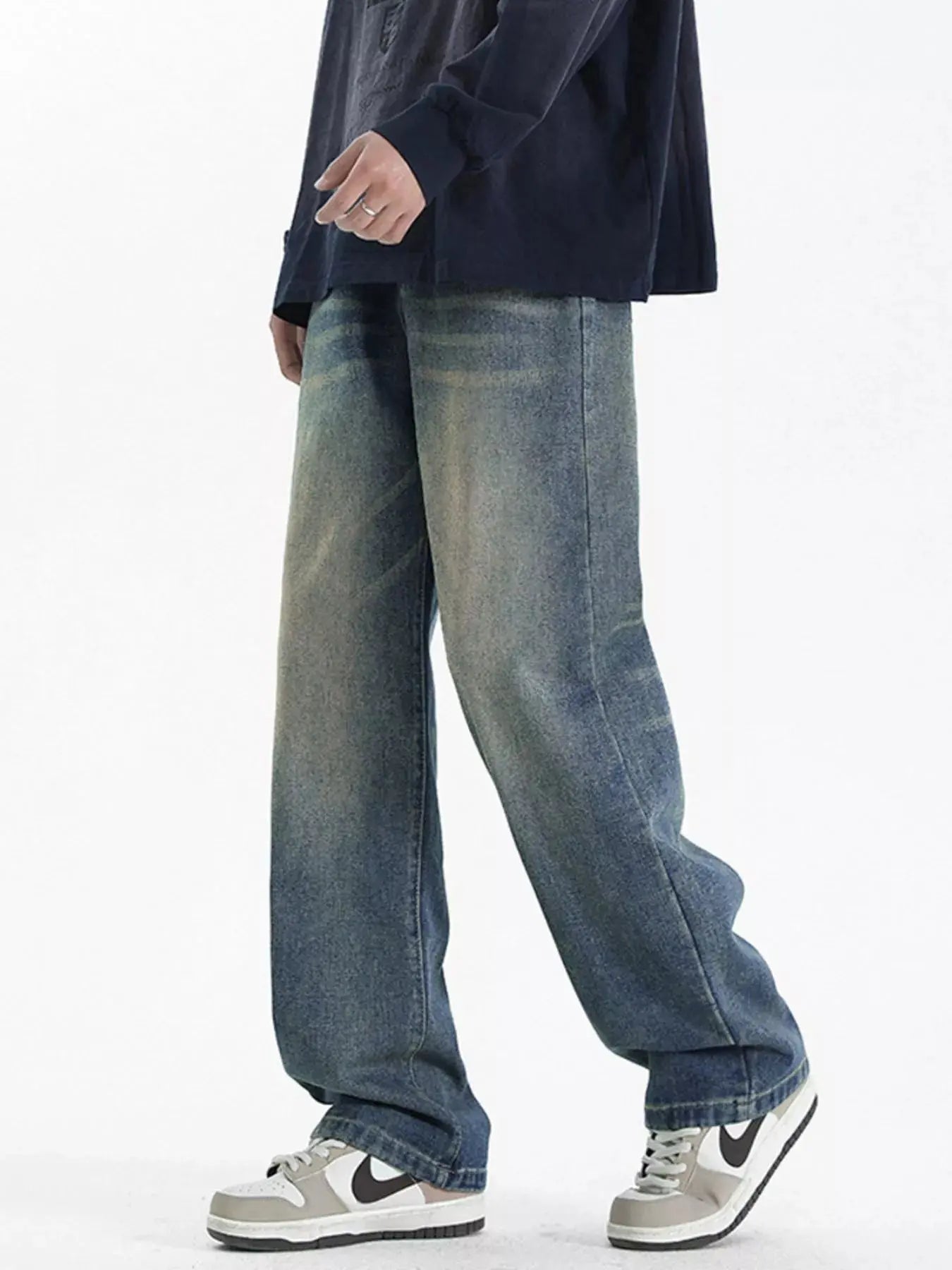 Men's Full Size Wash Loose Fit Jeans Plus Size Simply Love