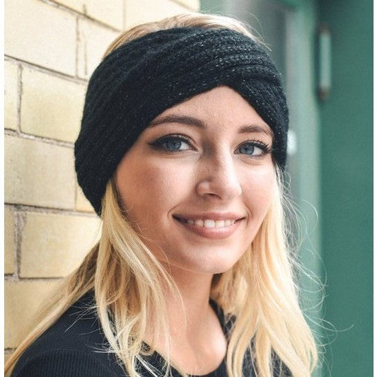 Black Cross Over  Hairband MM