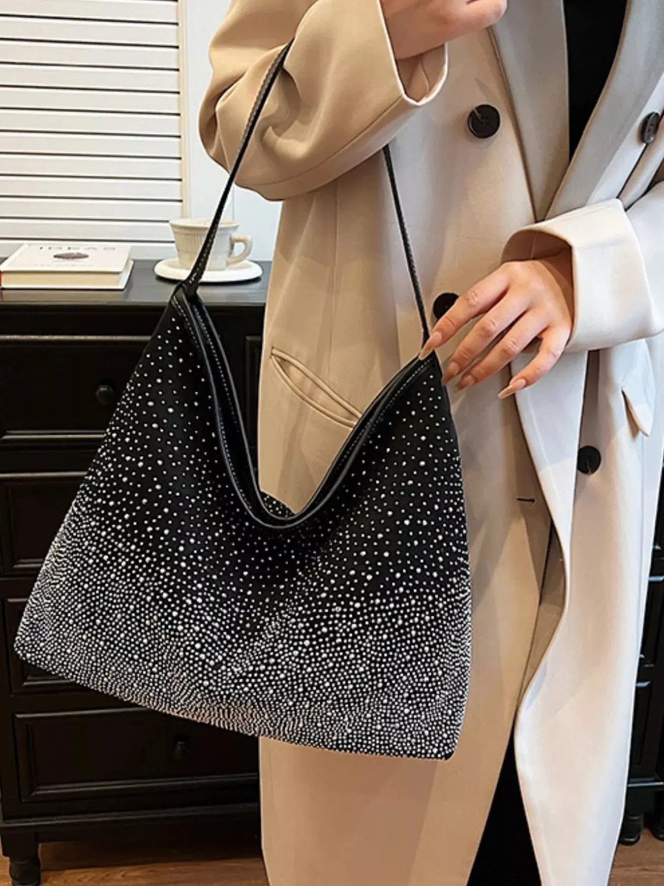 Rhinestone Tote Bag Simply Love