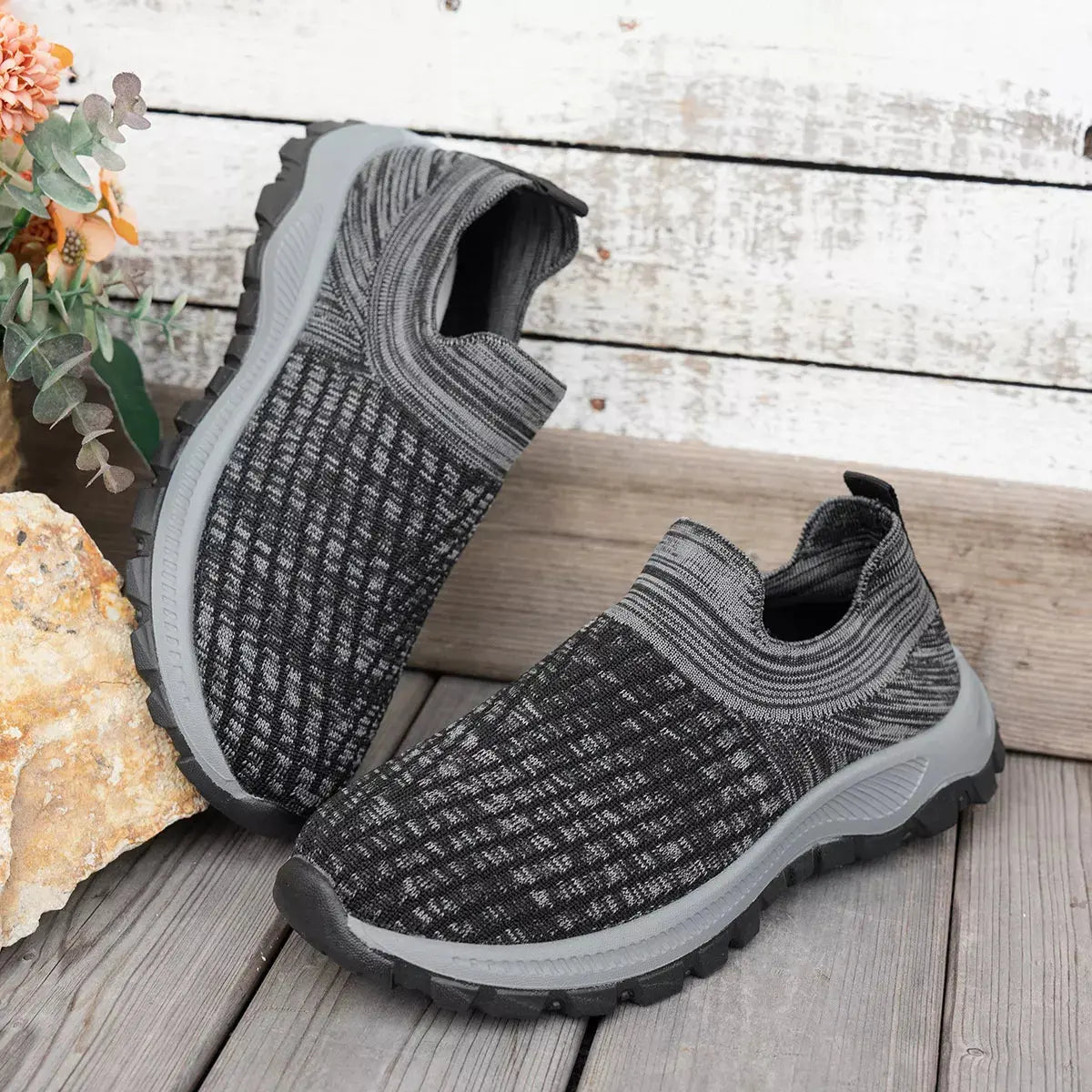 Round Toe Mesh Slip-Ons Simply Love