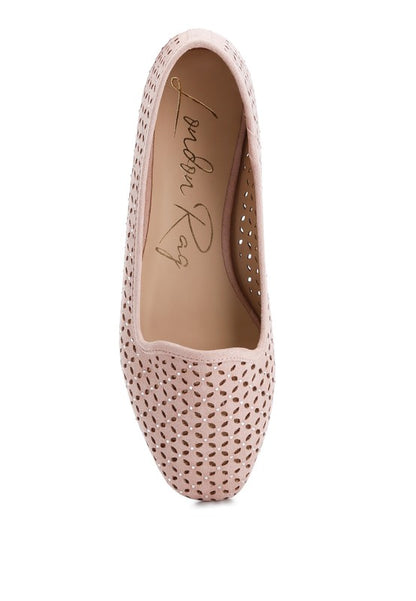 Gordon chic perforated ballerinas