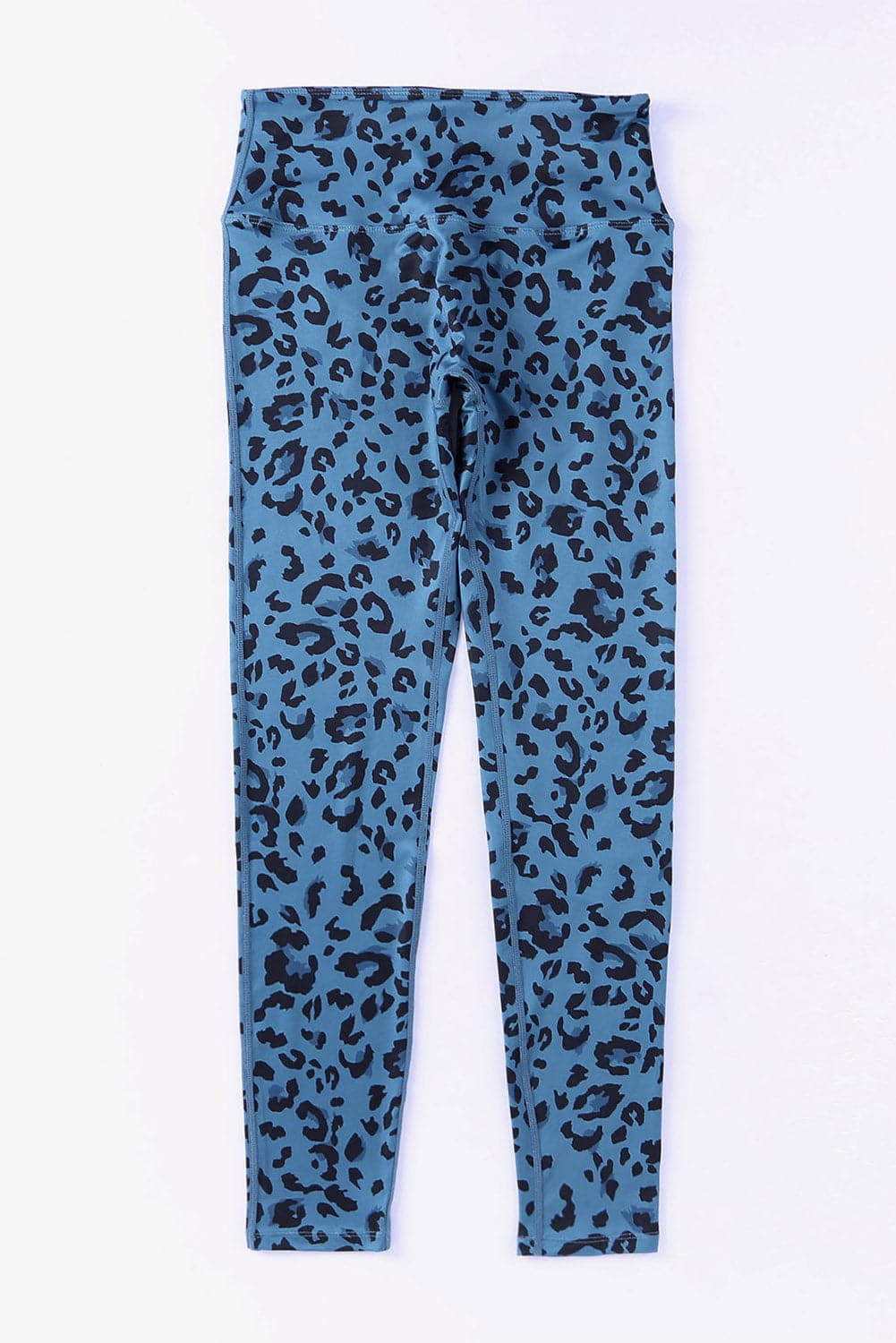 Leopard Print Wide Waistband Leggings.